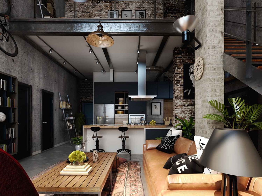 Phong cách Industrial độc đáo, ấn tượng