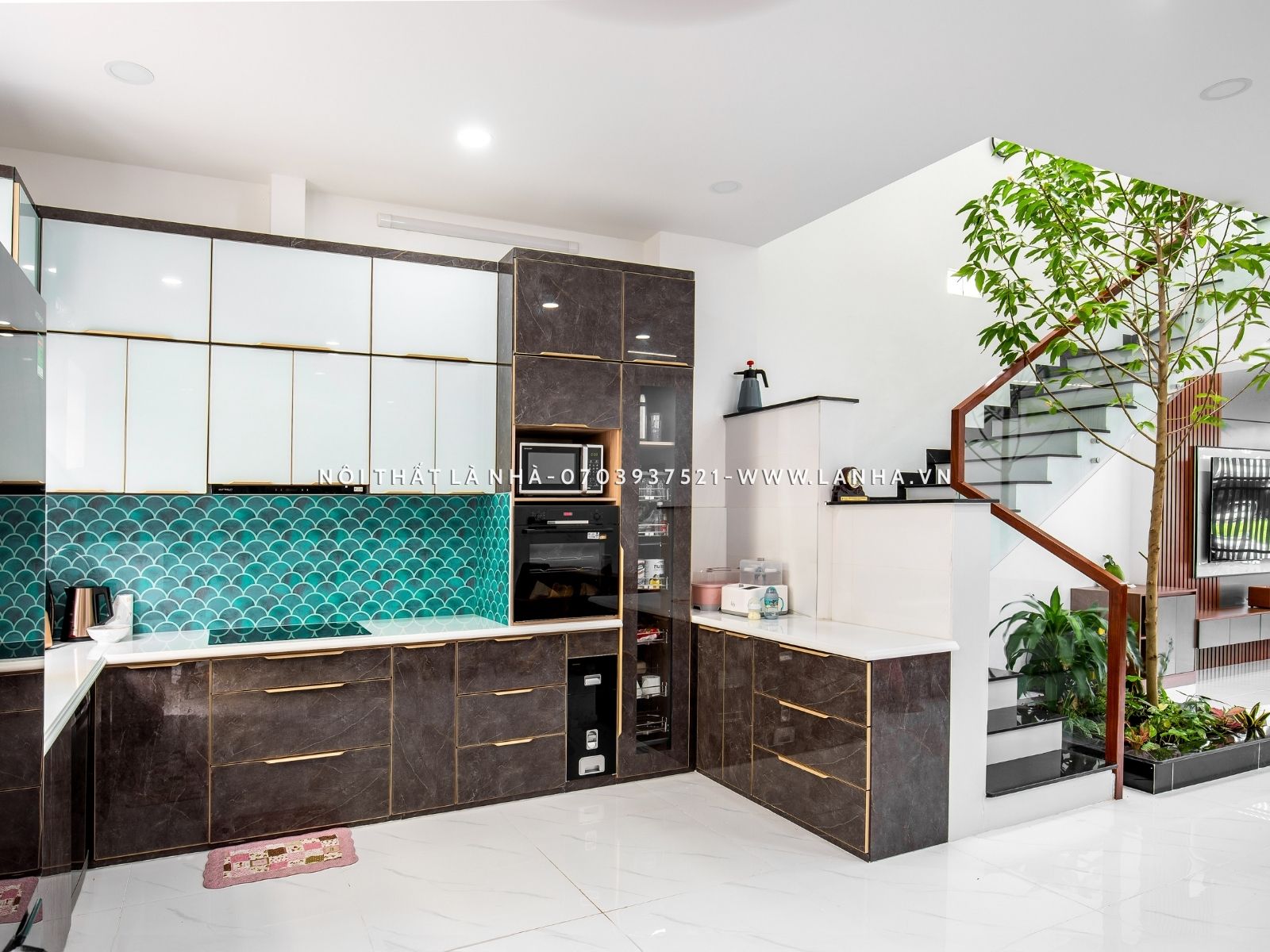 okking.con nhà phố có phòng khách liền bếp thoáng mát