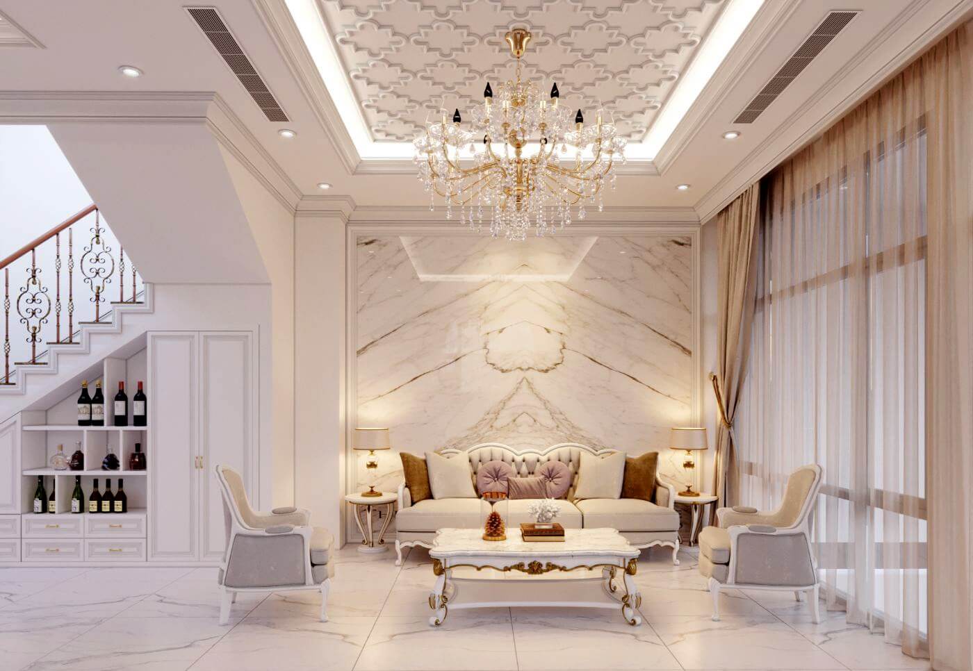 Chất liệu da cao cấp được sử dụng trong m.okking39 tân cổ điển