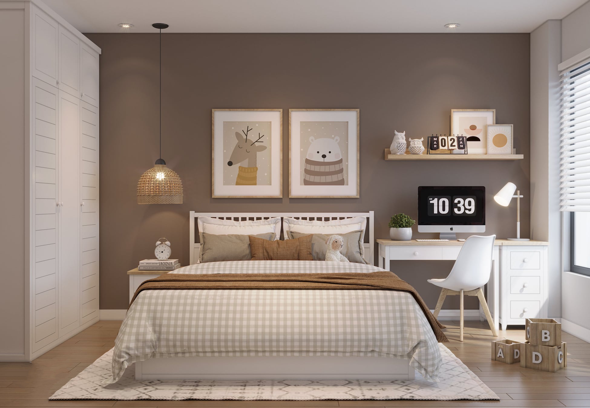Cho phép bé tự do trang trí tường với bức tranh, poster hoặc hình ảnh