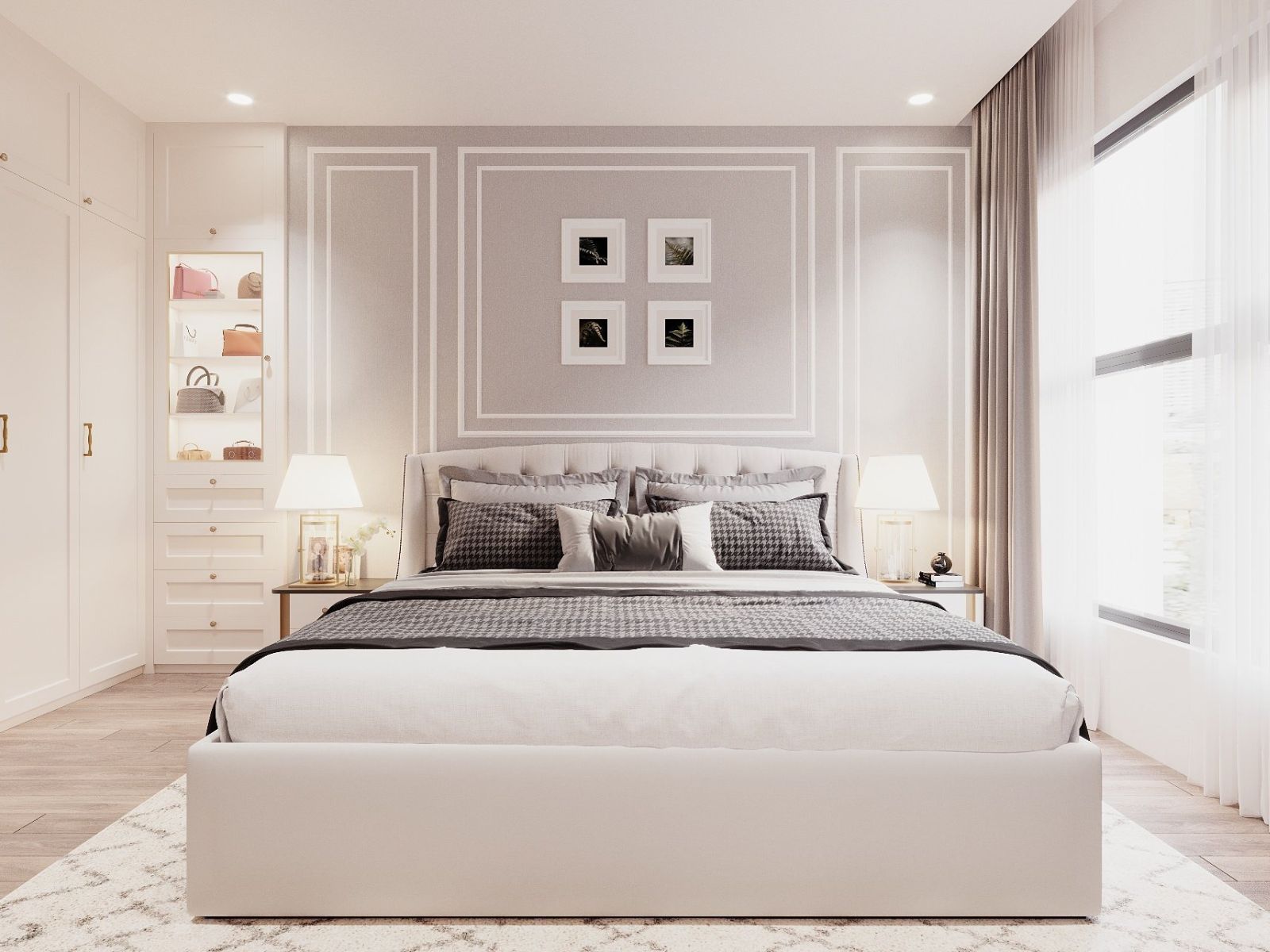 Tính đối xứng trong bố trí nội thất okking tân cổ điển