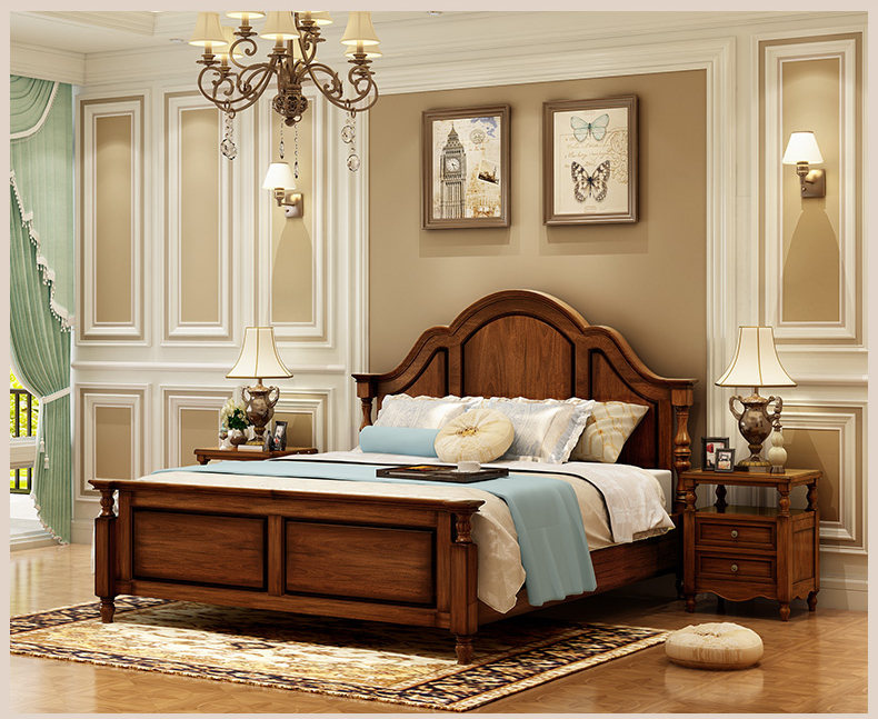 Giường ngủ bằng gỗ là tâm điểm của okking