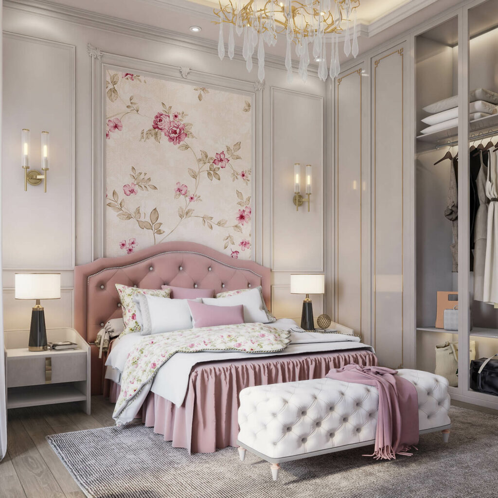 Đảm bảo rằng mẫu giấy dán tường tương thích với nội thất trong phòng