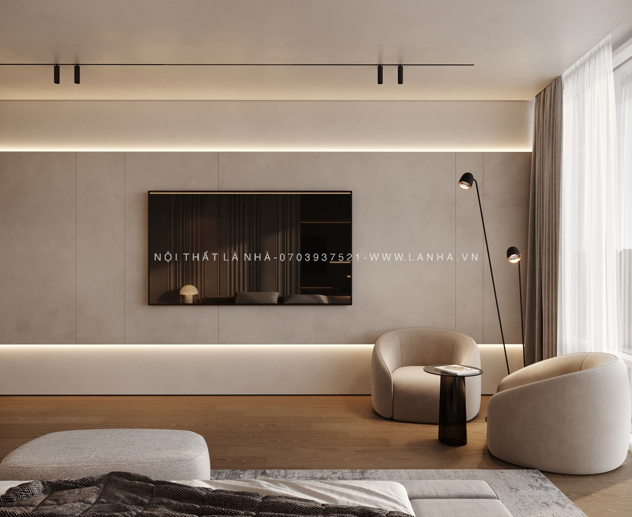 okking biệt thự nội thất đơn giản, tiện nghi