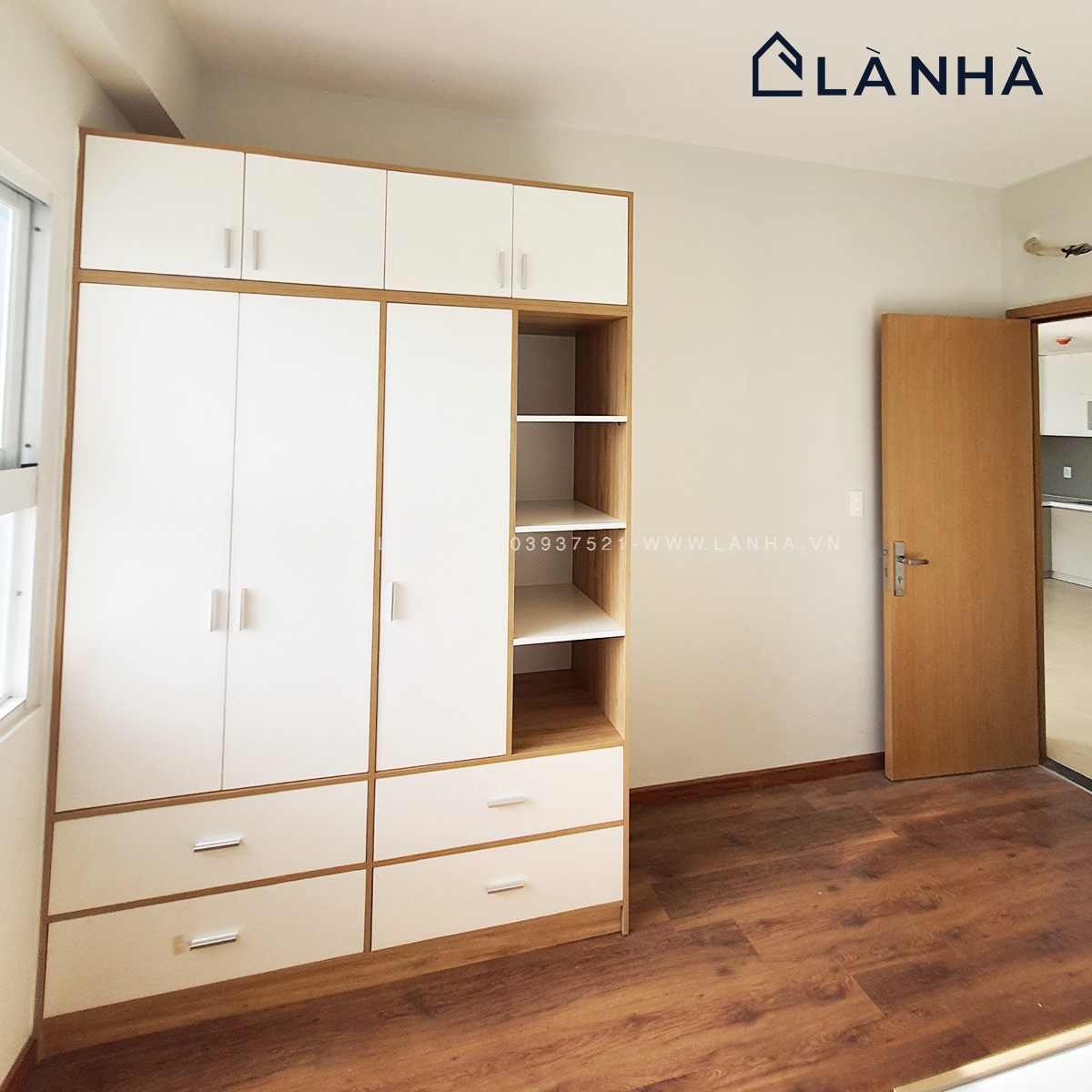 Màu sáng là tone màu chủ đạo của căn okking