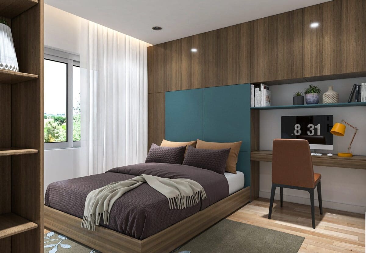Thi công okking với gỗ công nghiệp