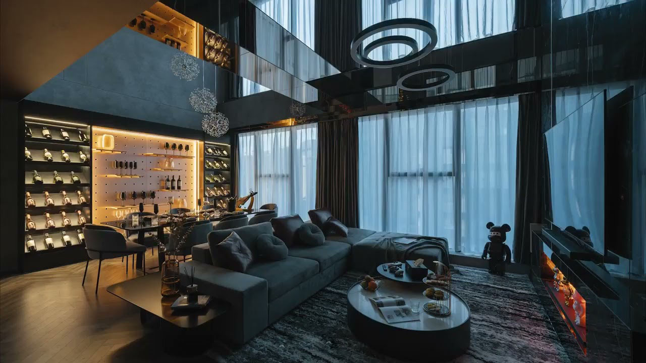 Thiết kế căn hộ okking39.com “dark design” cá tính, quyền lực