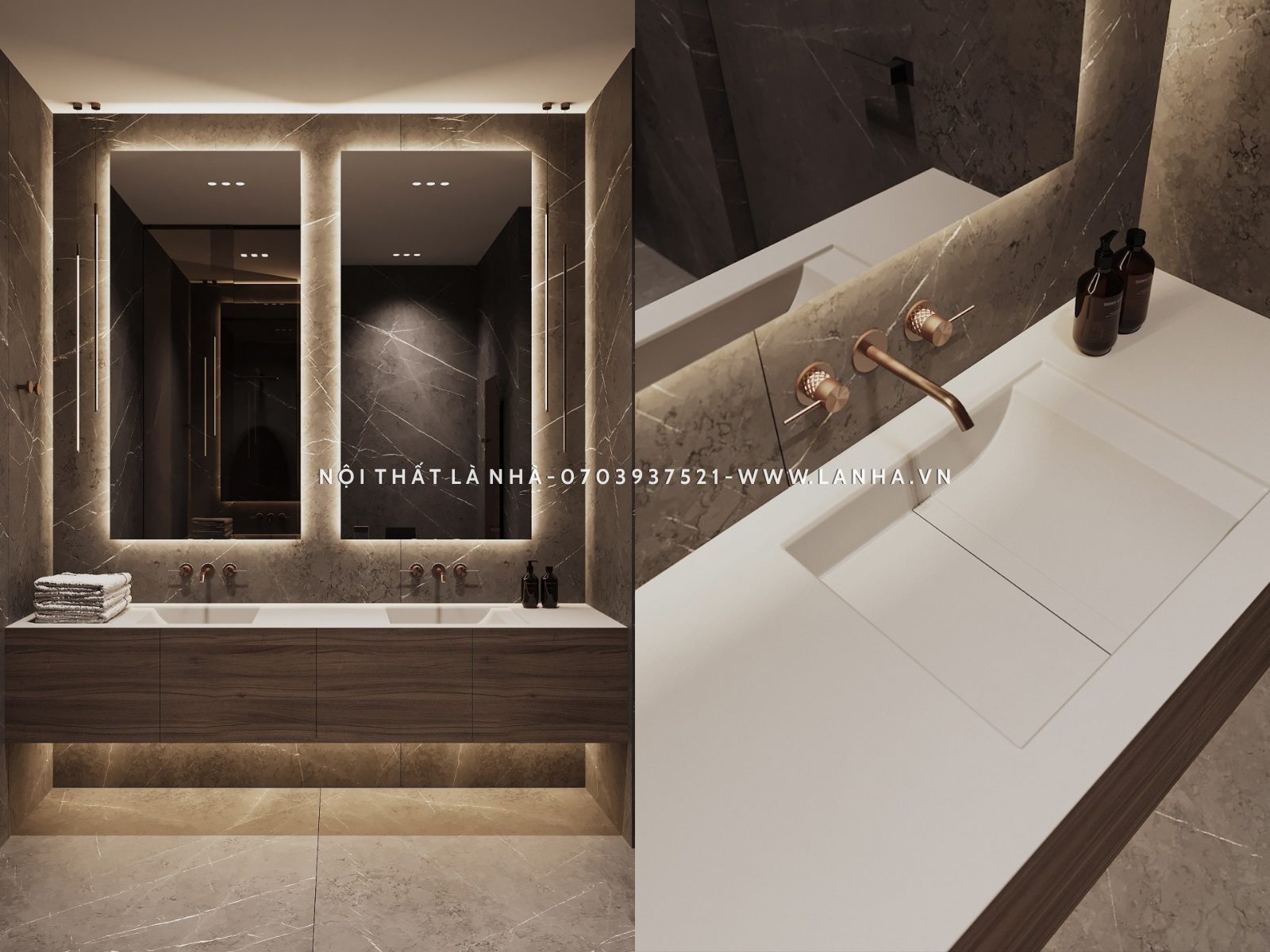 Tối giản nội thất cho phòng tắm 4m2