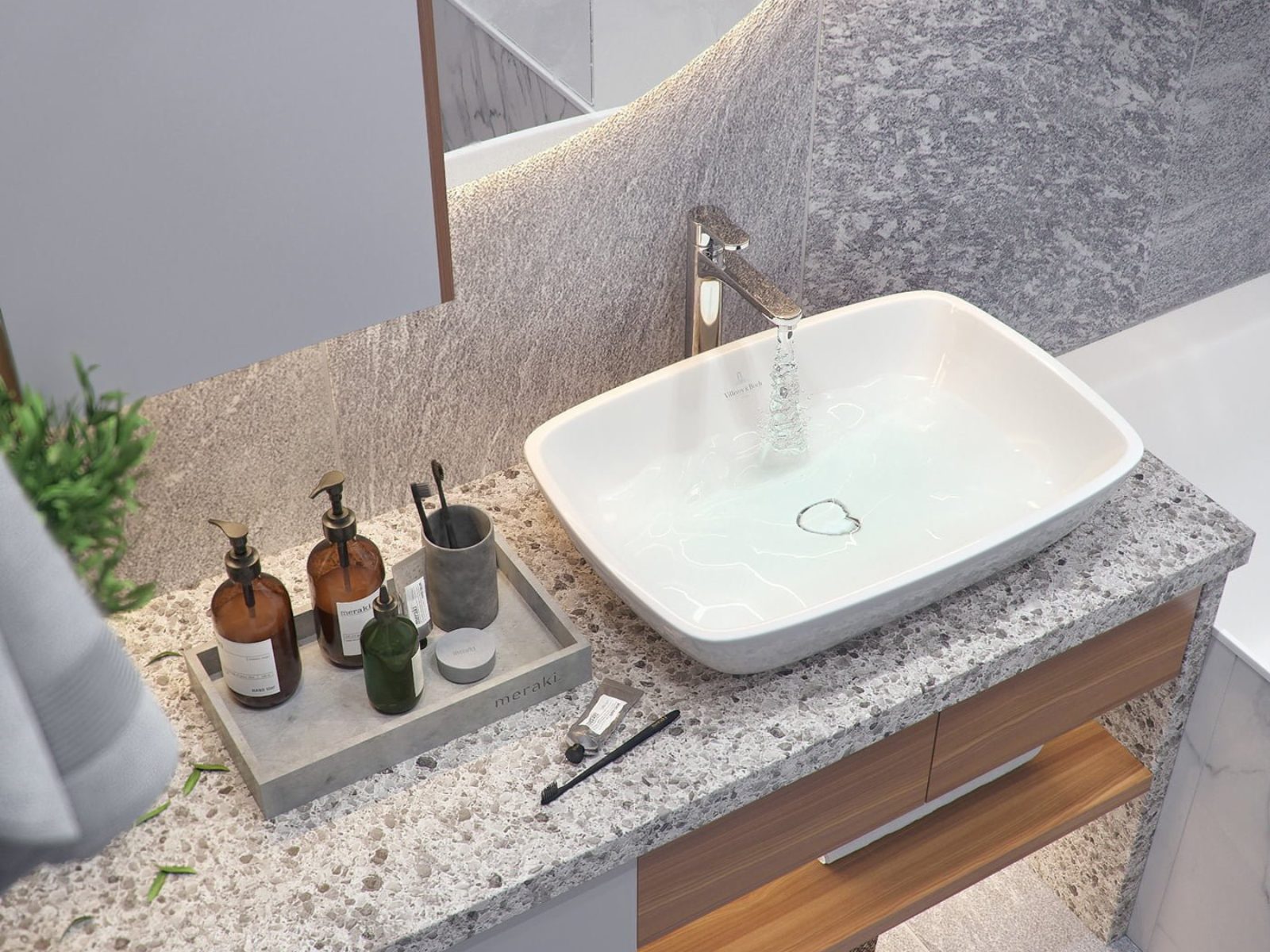 Thiết kế phòng tắm 4m2 nên ưu tiên chọn gạch sáng màu và có kích thước lớn