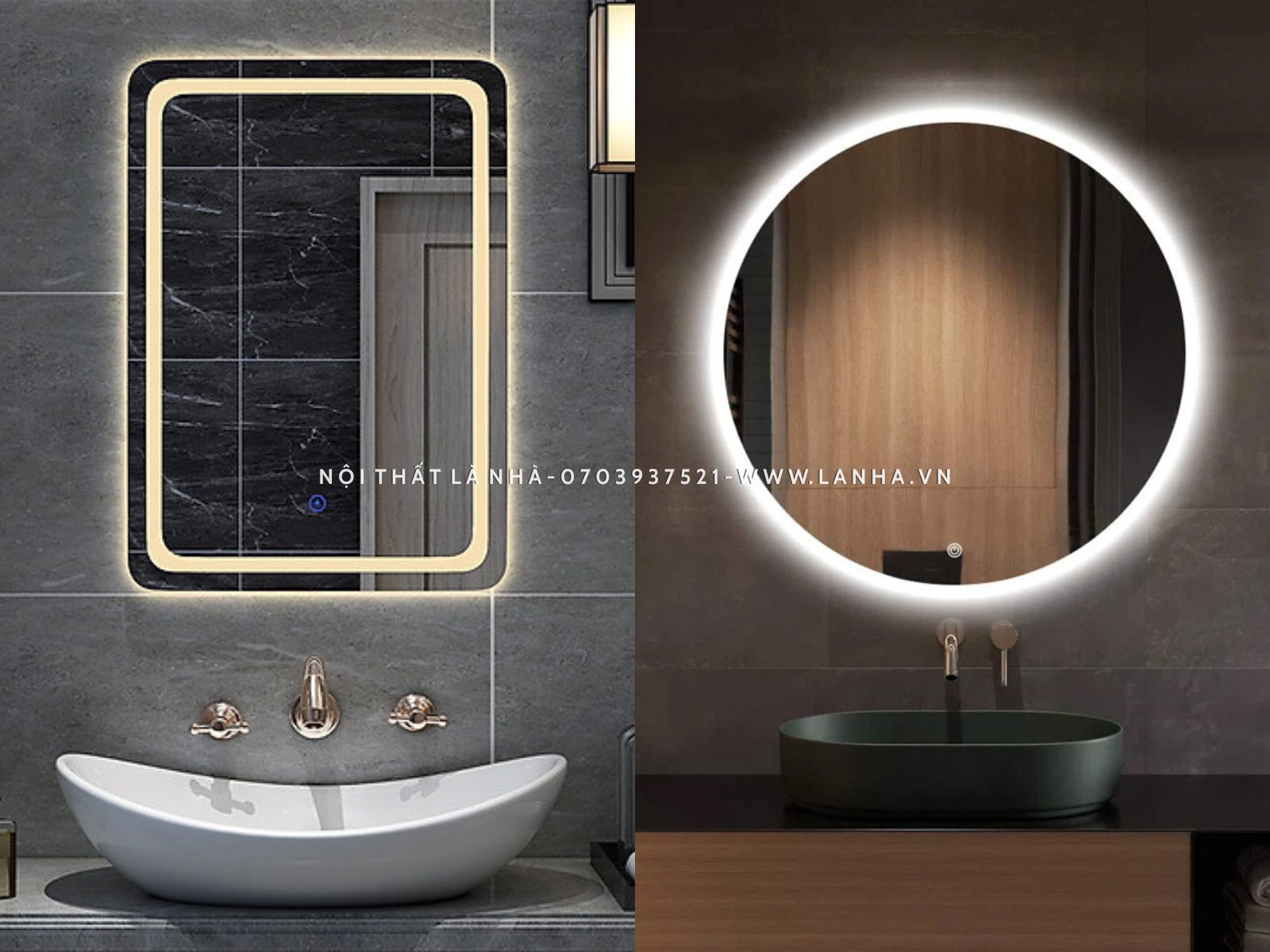 Sử dụng gương để tạo cảm giác rộng rãi hơn cho căn phòng tắm 4m2