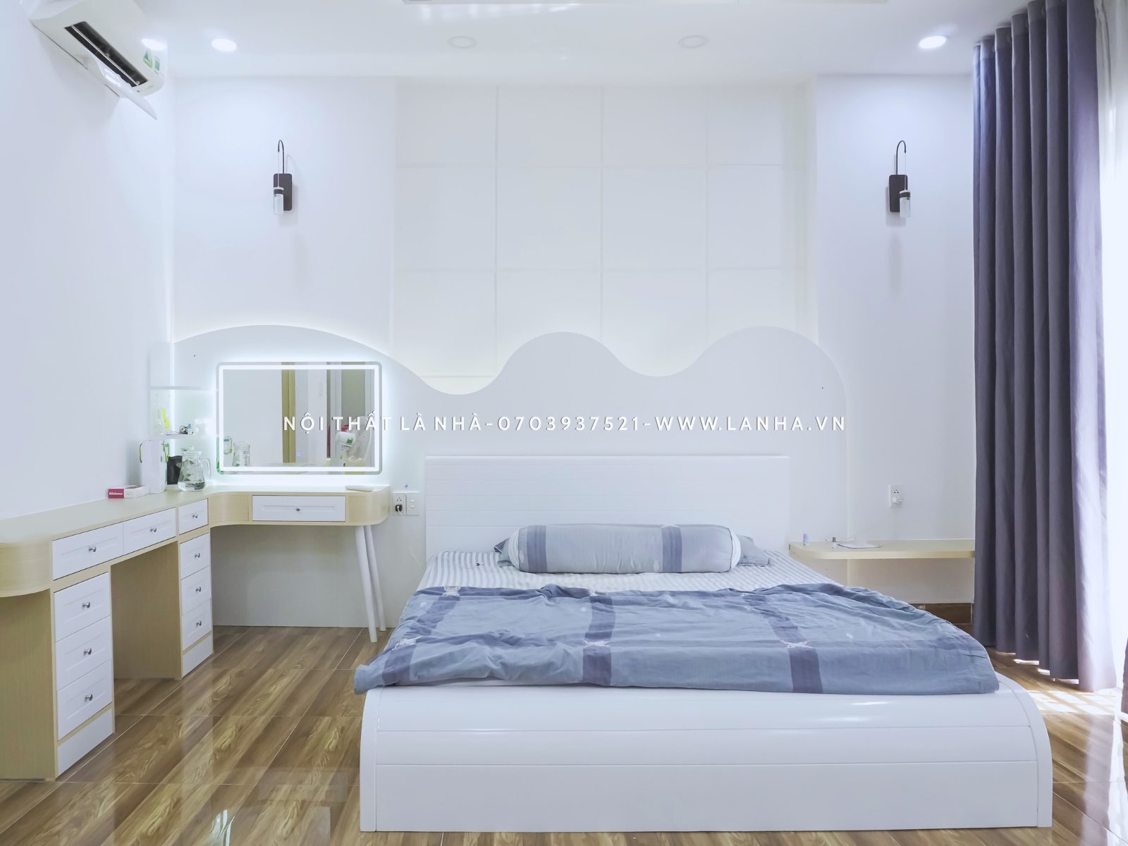 Tone trắng làm chủ đạo nhẹ nhàng, gọn gàng, tinh tế