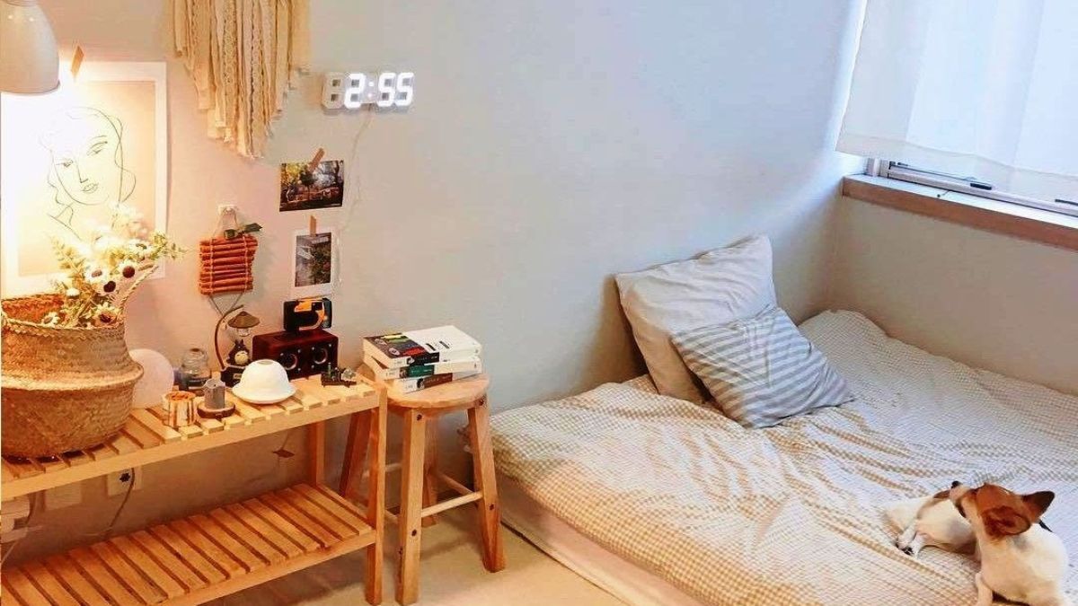 Trang trí okking vintage gam màu be