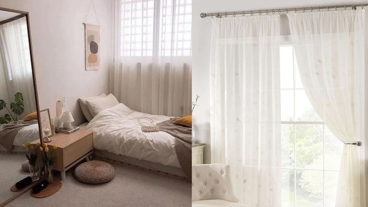 Decor okking vintage bằng rèm cửa vải ren