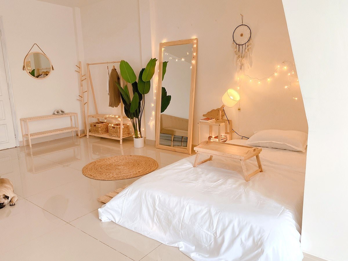 okking.con nhỏ được decor đơn giản để tạo cảm giác rộng rãi, thoải mái hơn