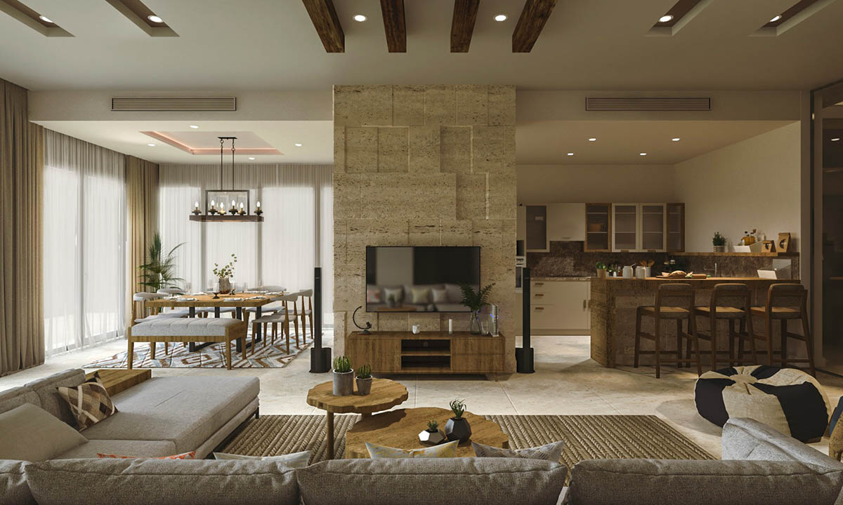 Phong cách rustic hiện đại