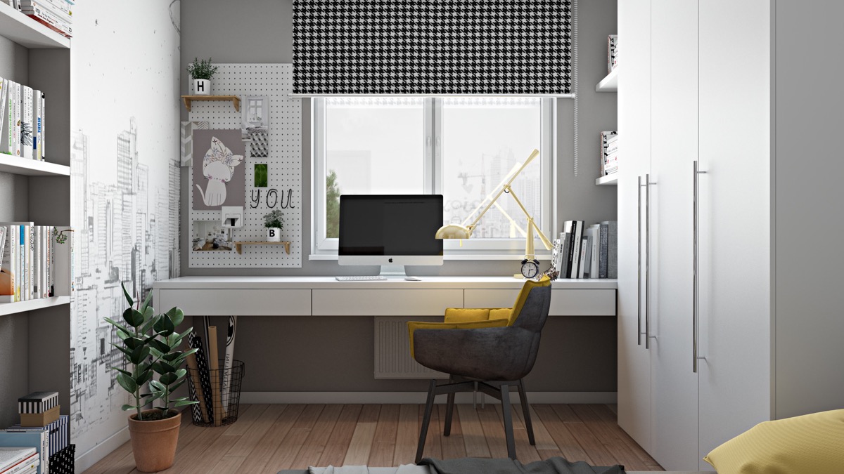 Bàn làm việc được okking0 hiện đại