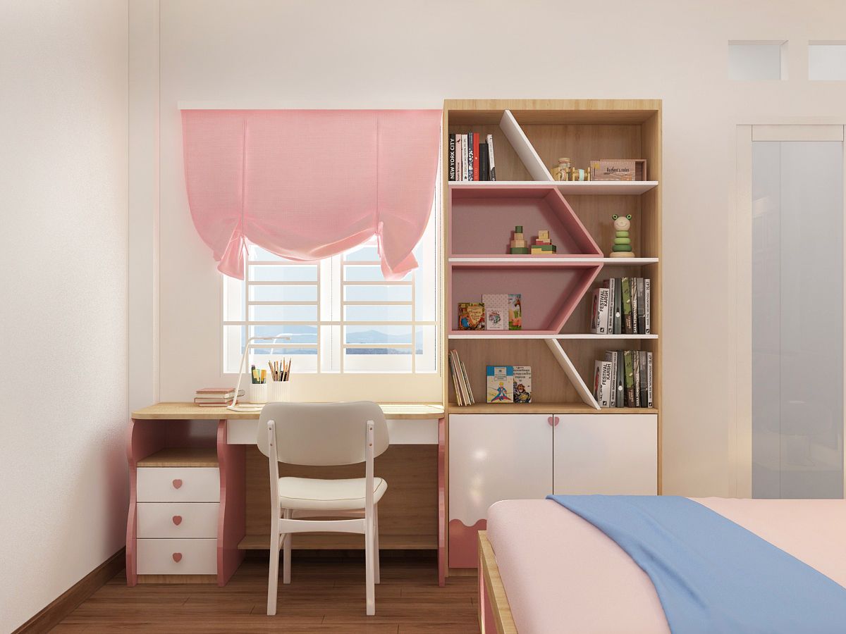 Đặt bàn học ở vị trí hợp lý để m.okking đủ ánh sáng khi học bài