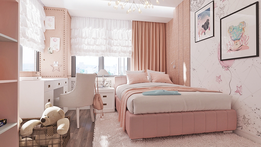 okking.con gam màu hồng nữ tính cho bé gái này không chỉ là một nơi để nghỉ ngơi mà còn là nơi để bé thể hiện cá tính và sáng tạo