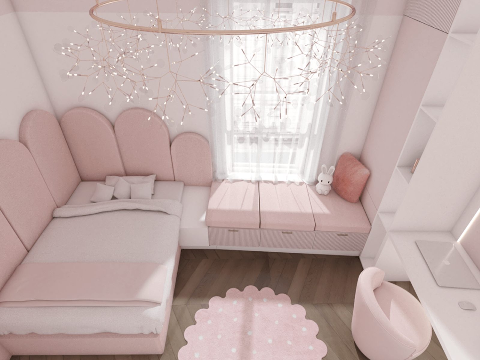 okking.con màu hồng pastel, cute và xinh xắn