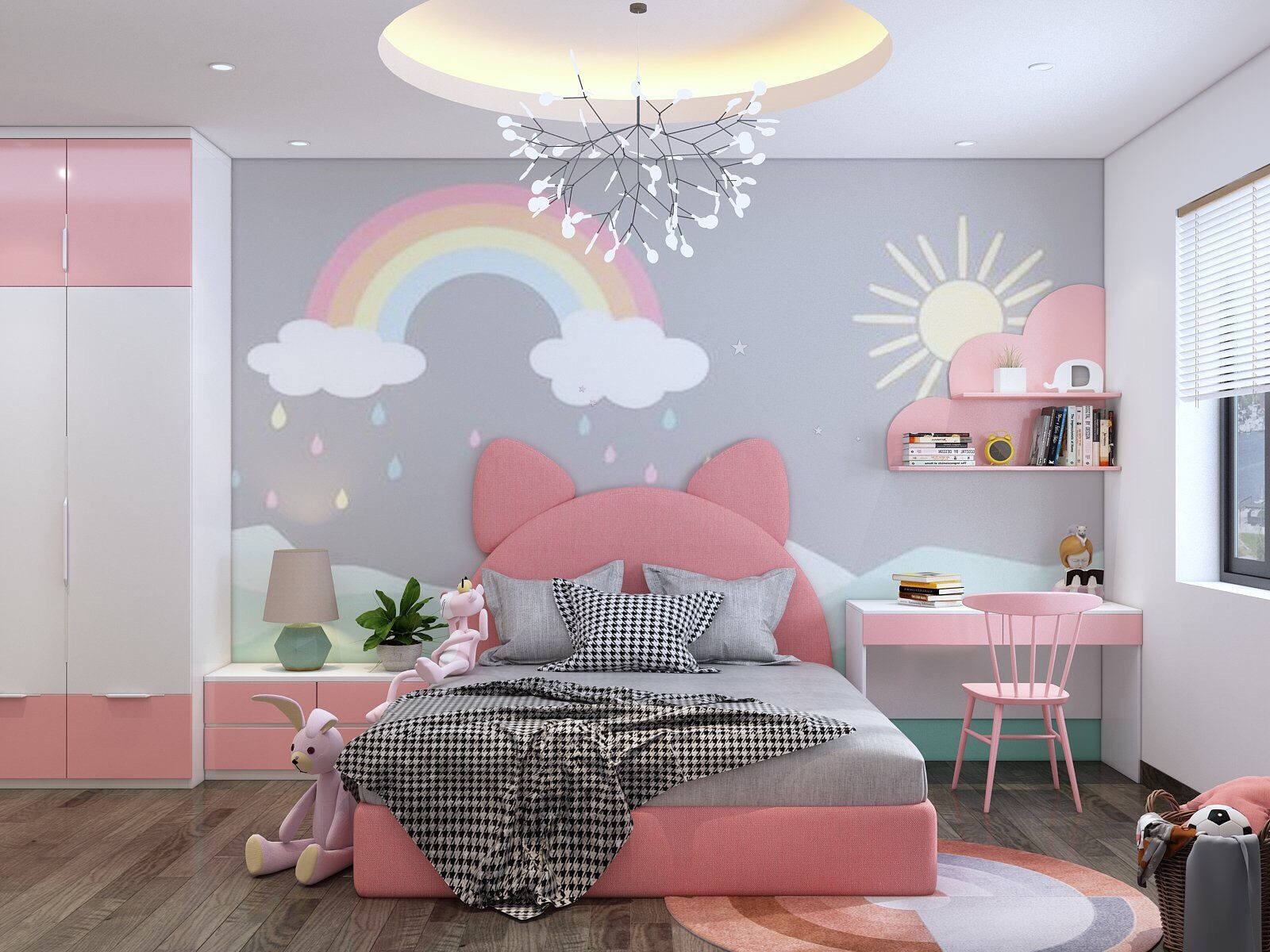 okking.con màu hồng dễ thương cho bé gái