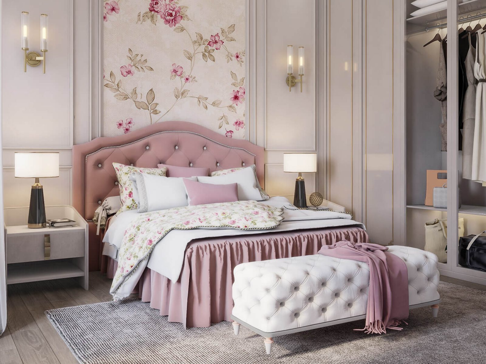 okking.con màu hồng m.okking39 tân cổ điển sang trọng