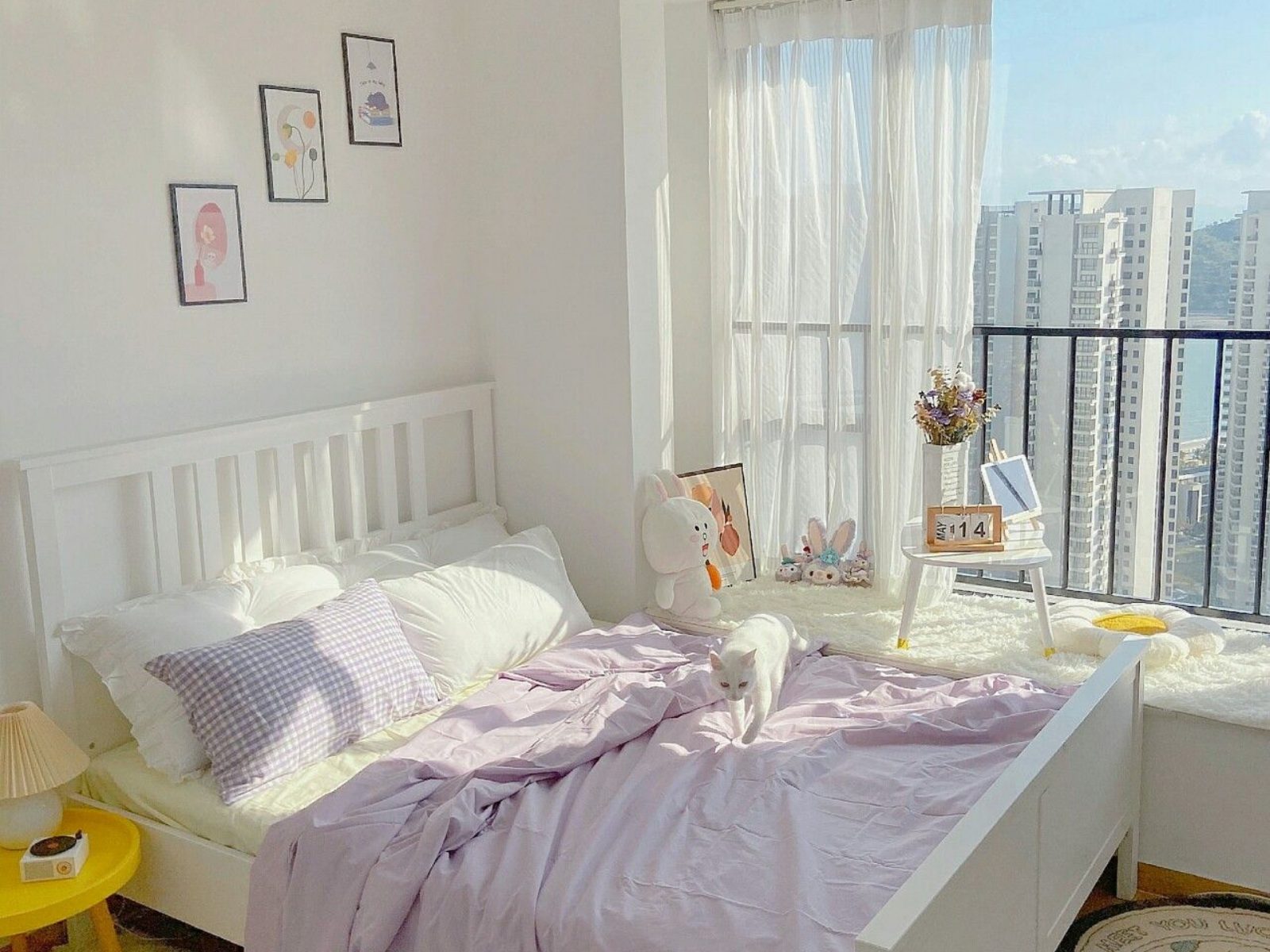Thiết kế okking màu tím pastel đơn giản