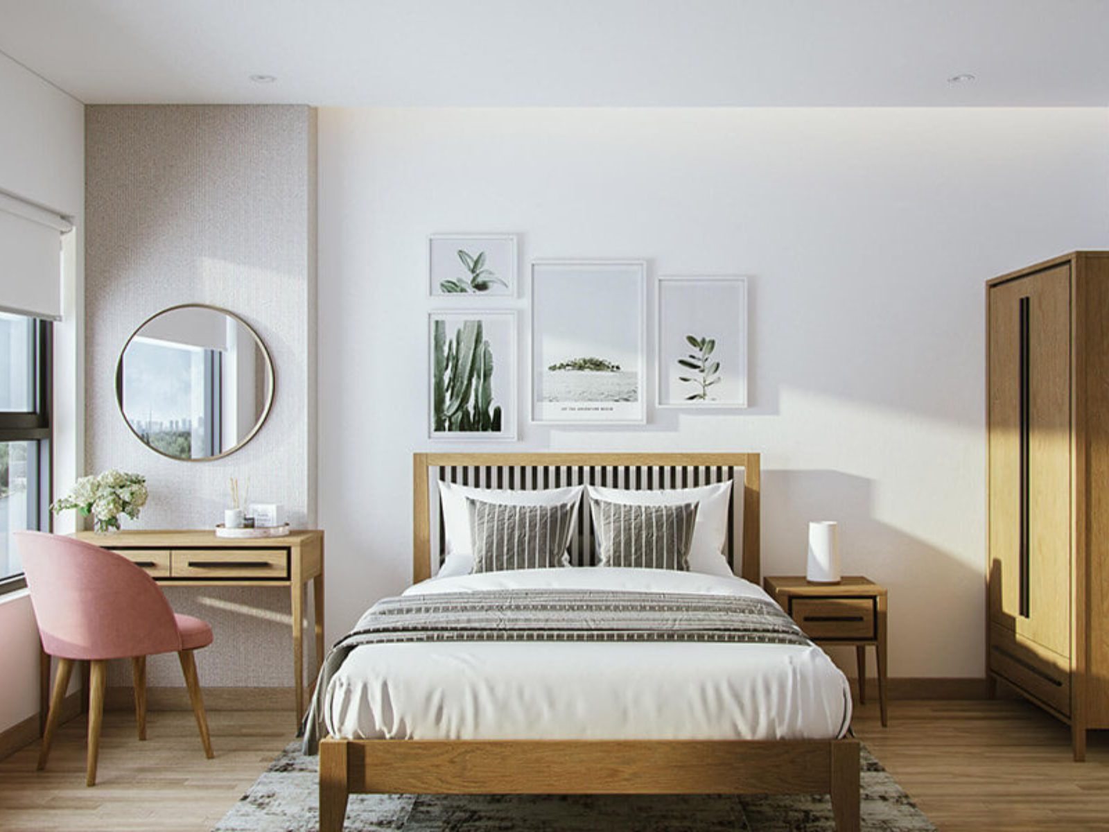 Thiết kế okking màu trắng