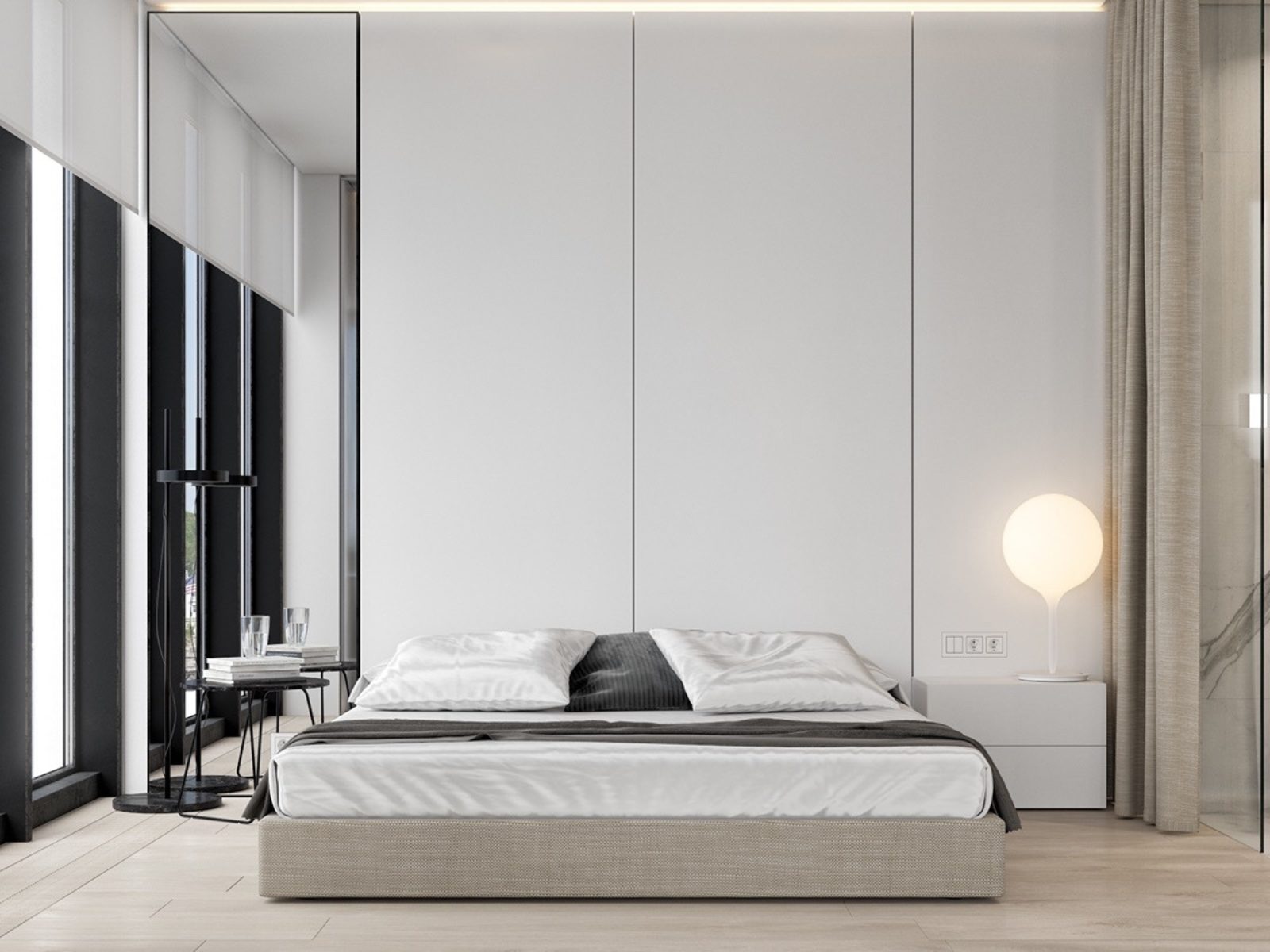 Thiết kế okking màu trắng m.okking39 tối giản
