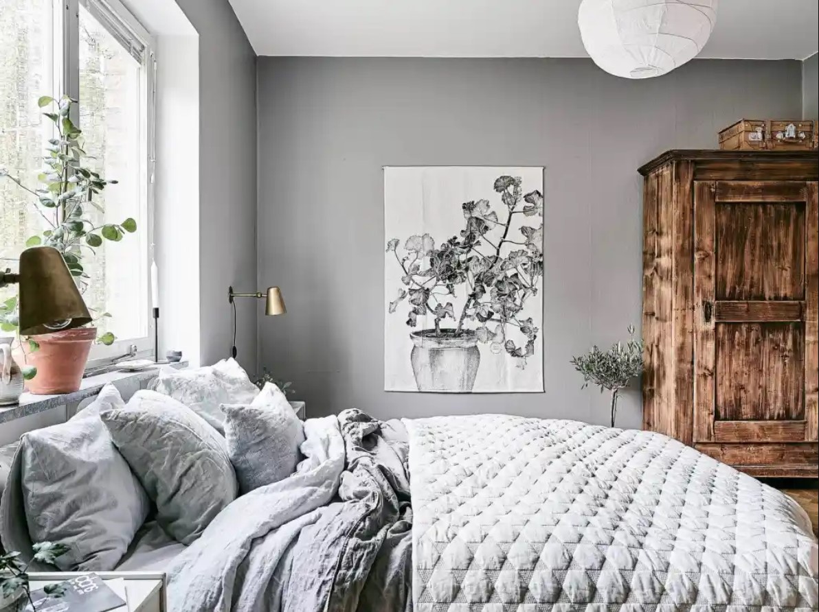 Tận dụng tối đa ánh sáng tự nhiên để tạo cảm giác rộng rãi cho okking tone xám