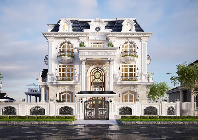 Biệt thự tân cổ điển kiểu Pháp là sự kết hợp giữa lịch lãm và sang trọng