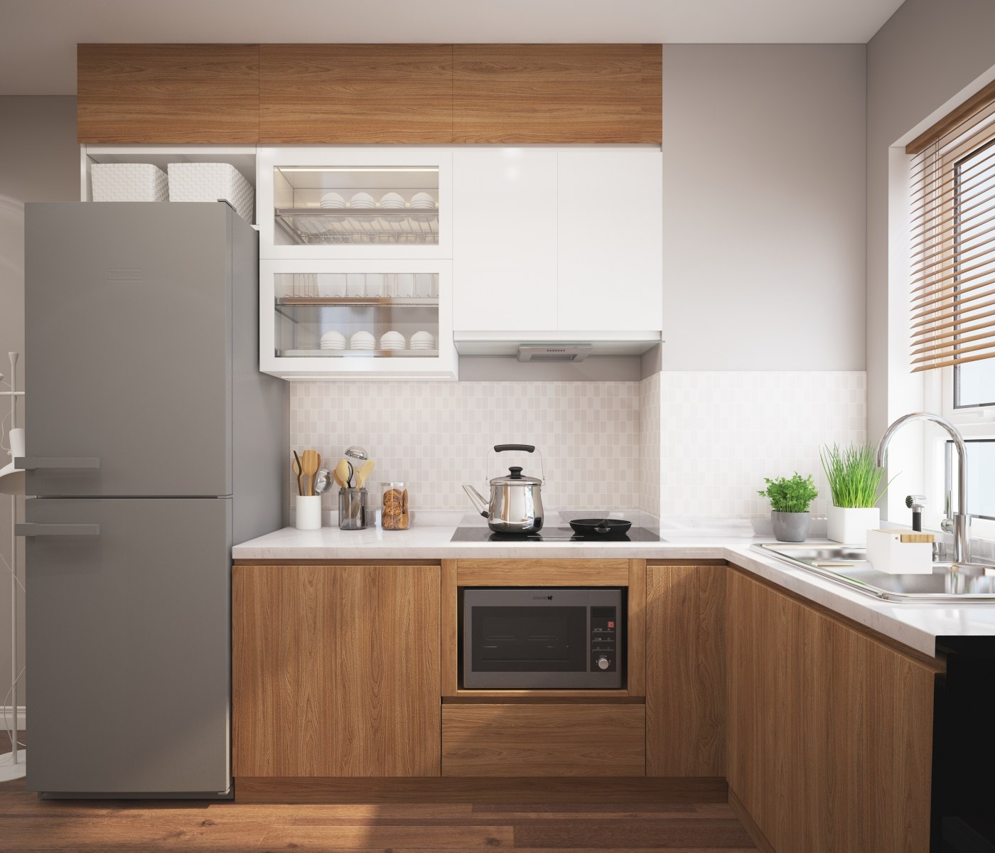 Bố trí các vật dụng nội thất nhà bếp một cách phù hợp
