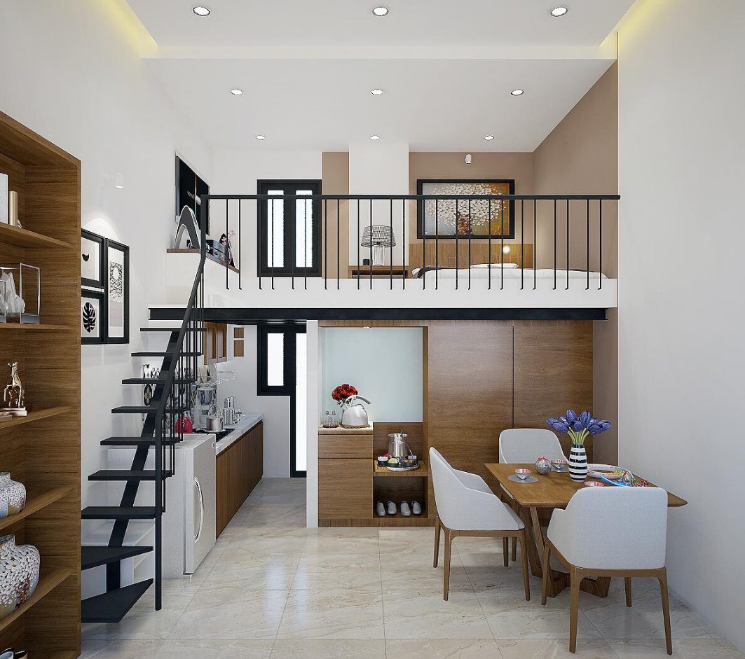 Thiết kế nhà bếp tinh giản cho mô hình phòng trọ