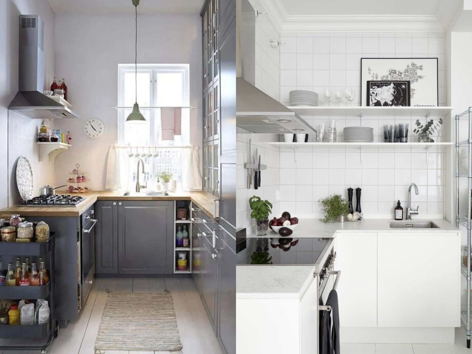 Nhà bếp nhỏ 4m2 okking0 tối giản