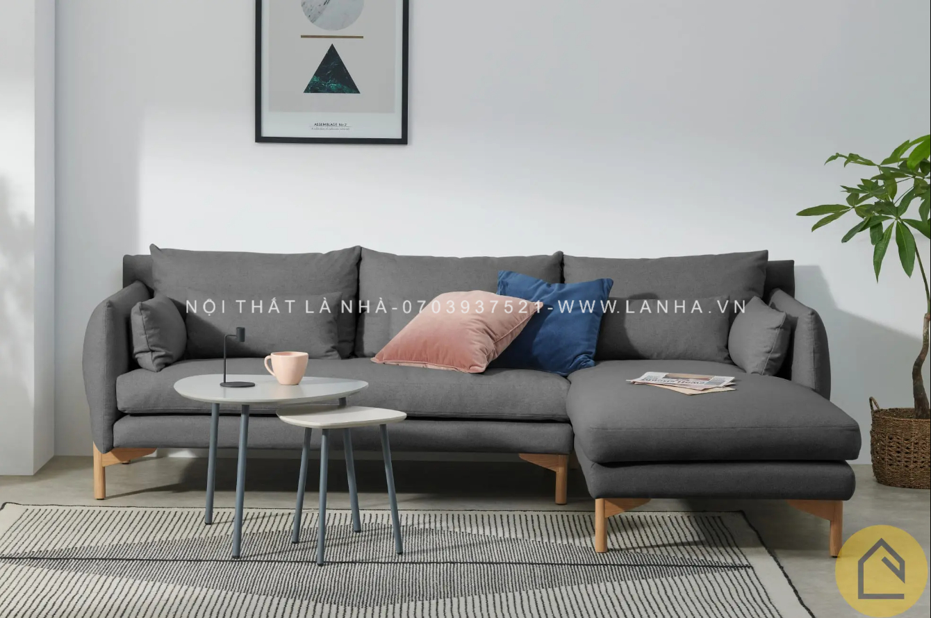 Mẫu sofa hiện đại có okking0 vô cùng êm ái