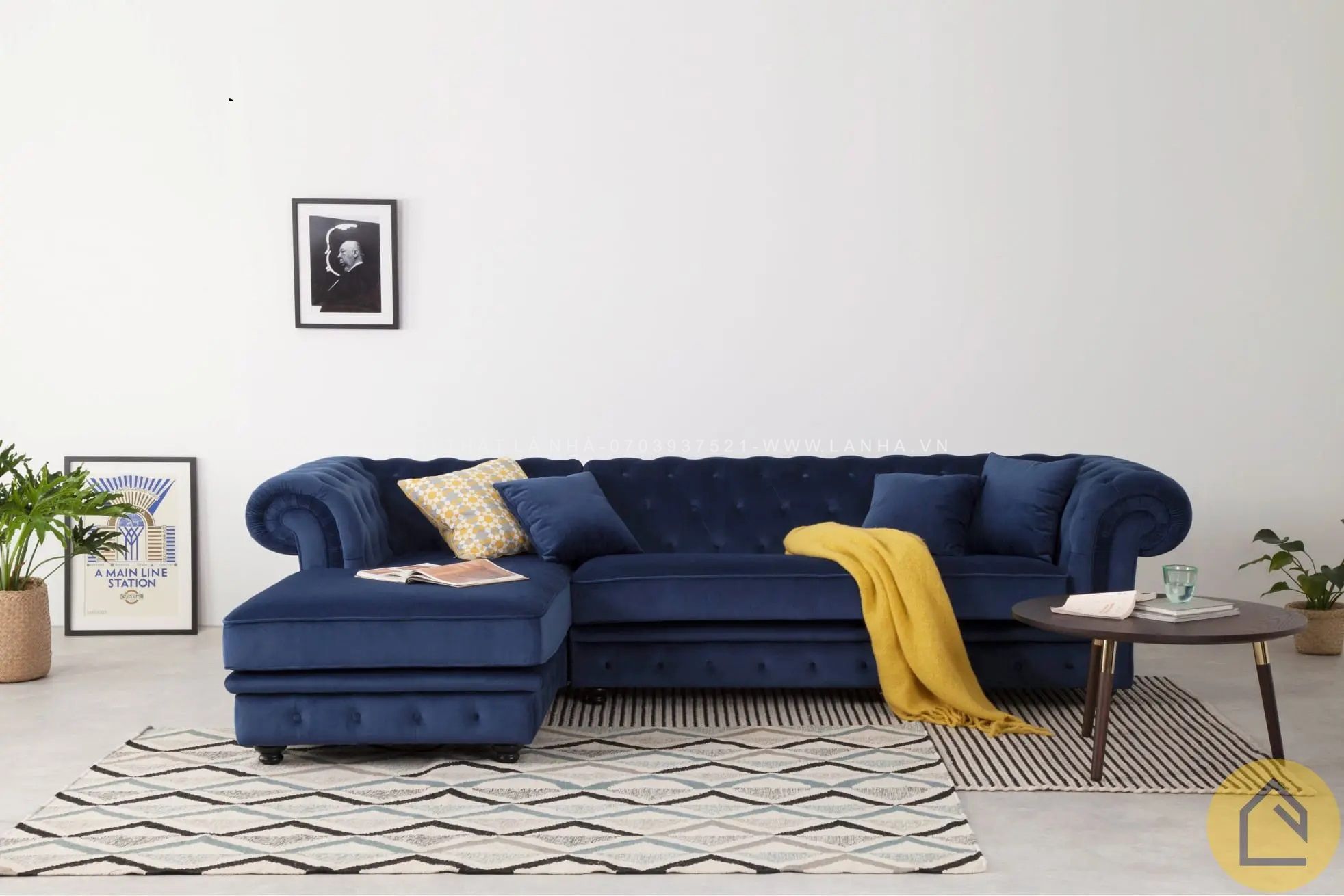 Mẫu sofa góc độc đáo là một tác phẩm nghệ thuật trong thế giới nội thất