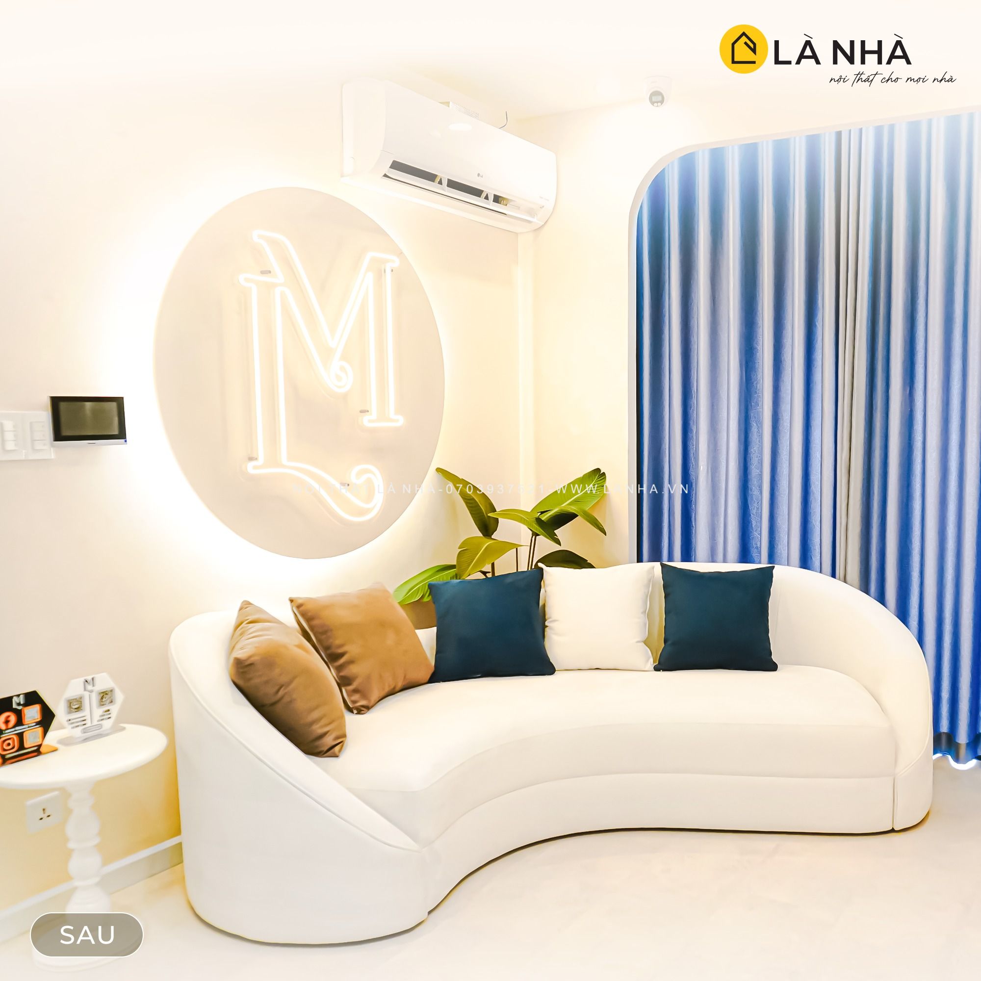 Mẫu sofa da tối ưu diện tích là lựa chọn hoàn hảo cho những người sống trong các căn hộ hay nhà có okking.con hạn chế