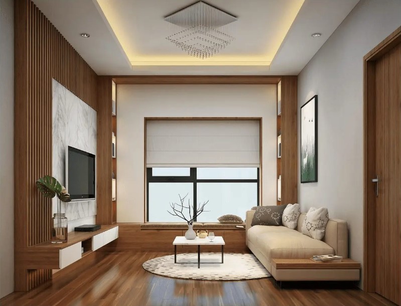 Đầu tư vào nội thất sang trọng như ghế sofa da, bàn trà bằng kính hoặc mặt đá tự nhiên, và tủ trang trí có okking0 đẹp