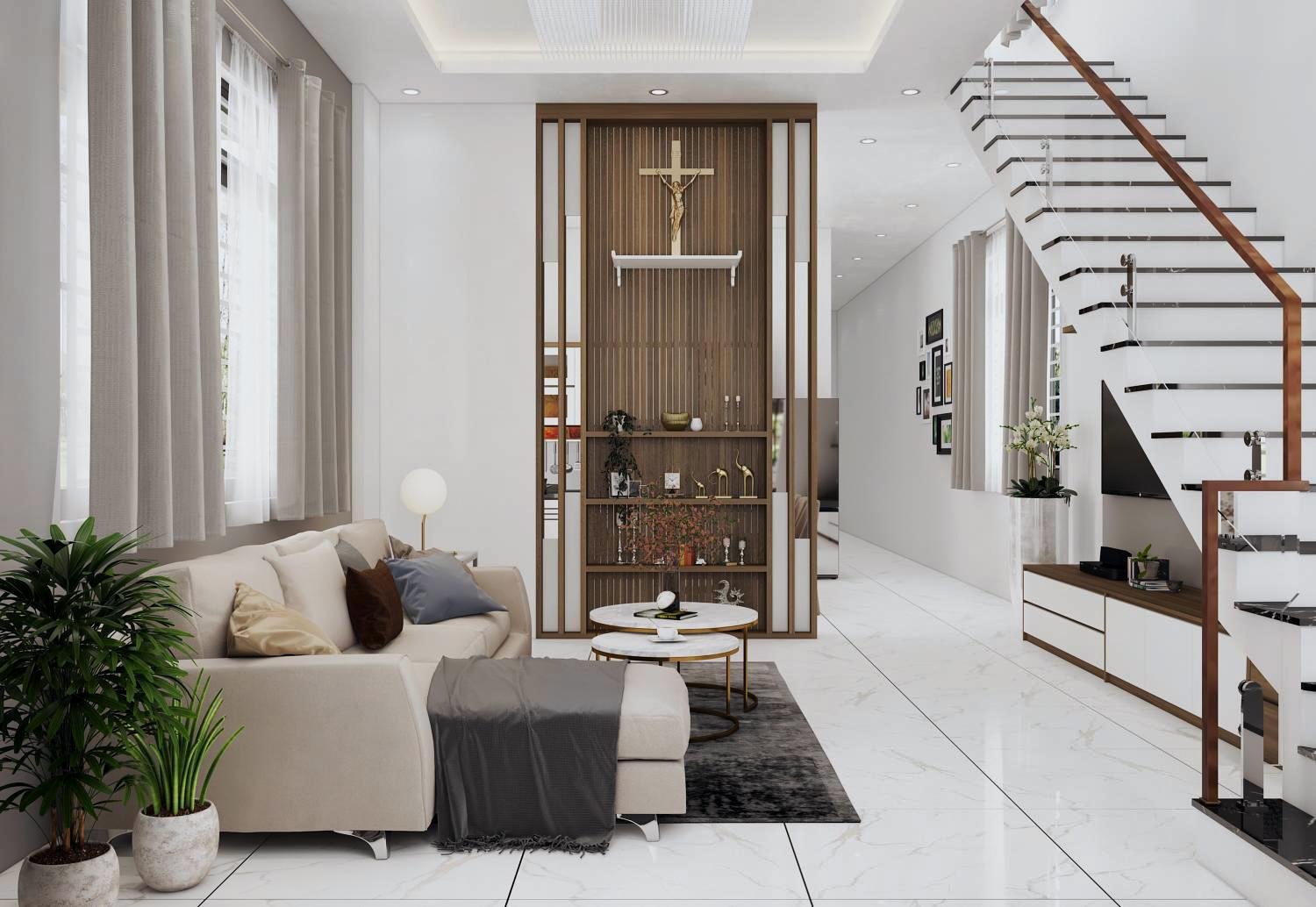 Bàn trà nhỏ gọn giúp đề cao sự sang trọng, lịch thiệp cho okking.con