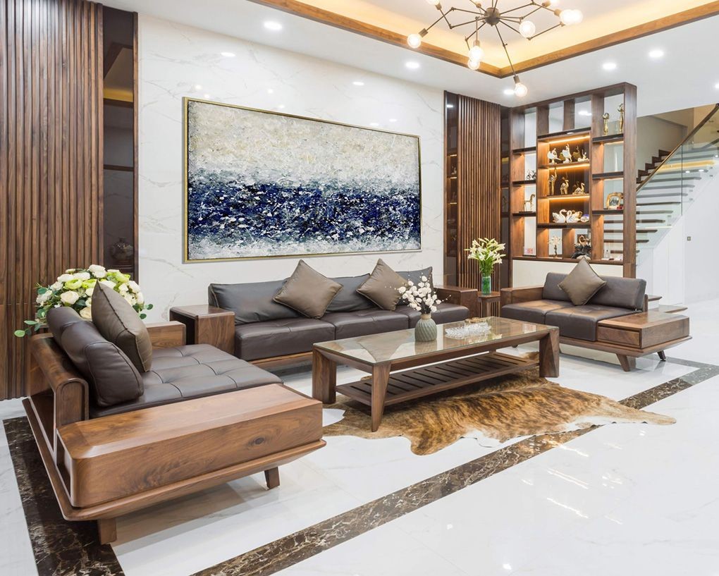 Sofa có thể mang màu sắc trung tính hoặc tạo điểm nhấn bằng màu sắc đậm hơn