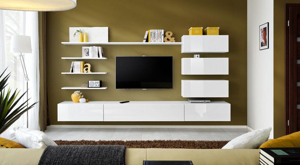 Chọn kệ TV có ngăn kéo hoặc tủ để lưu trữ thiết bị điện tử