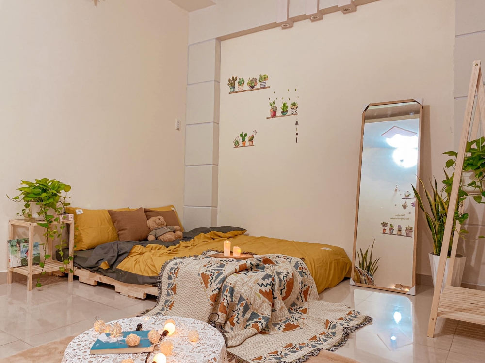 Đặt gương và những vật trang trí nhỏ thể hiện tính cách gia chủ
