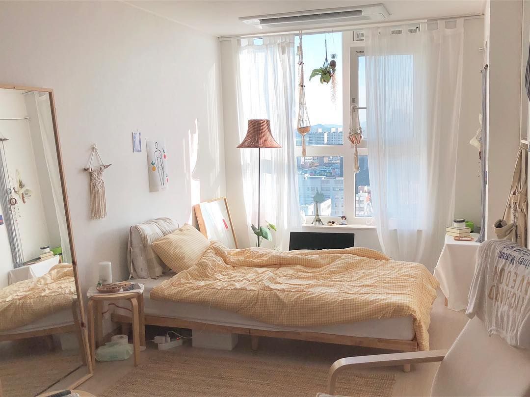 Decor okking kiểu Hàn Quốc với sự phối màu nhẹ nhàng thường tạo cảm giác thoải mái và yên bình