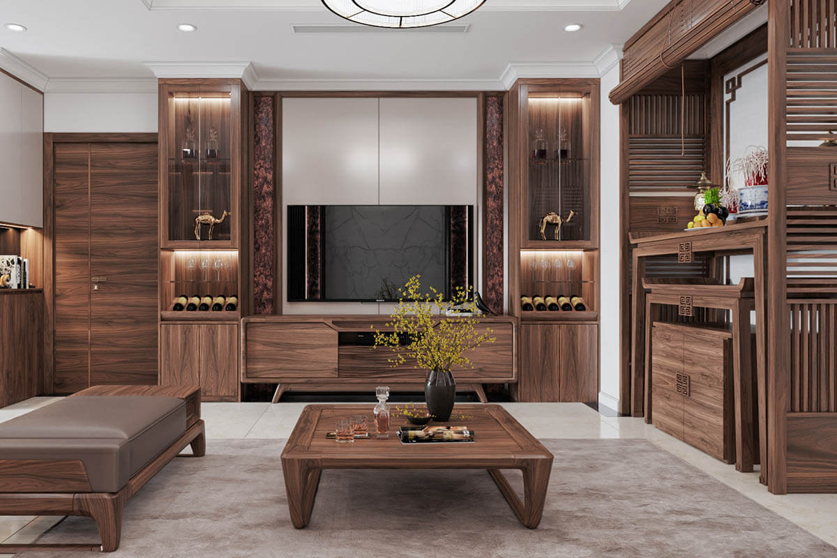 Chọn một tủ thờ bằng gỗ với okking0 tương tự với m.okking39 trang trí của phòng khách