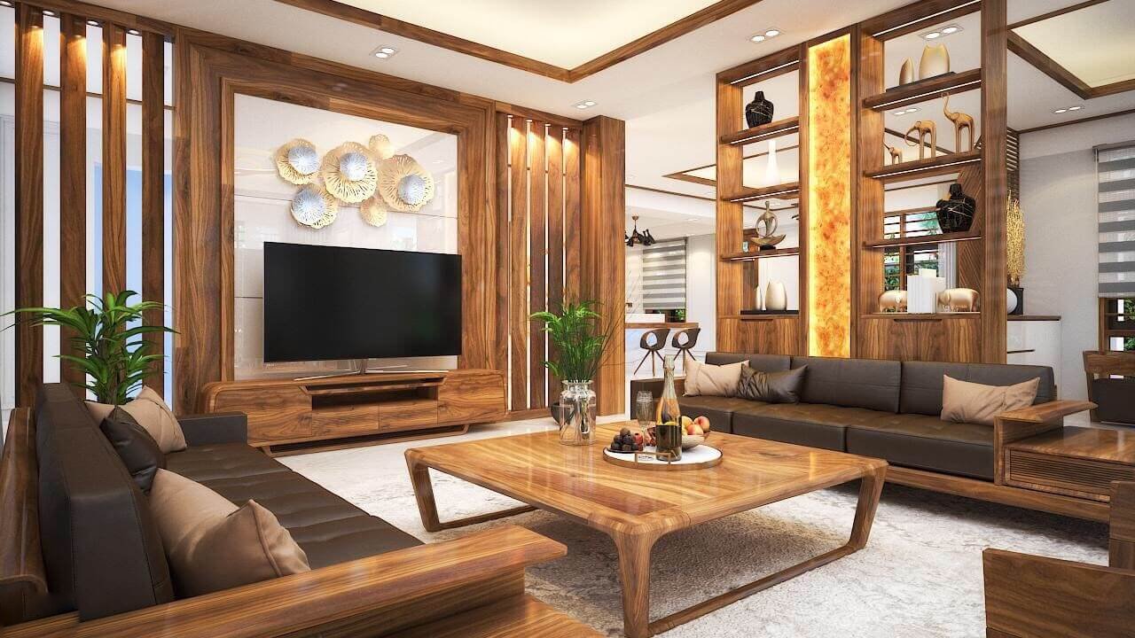 Gia chủ cần lựa chọn một kệ TV có màu sắc và kiểu dáng phù hợp với m.okking39 trang trí của phòng khách