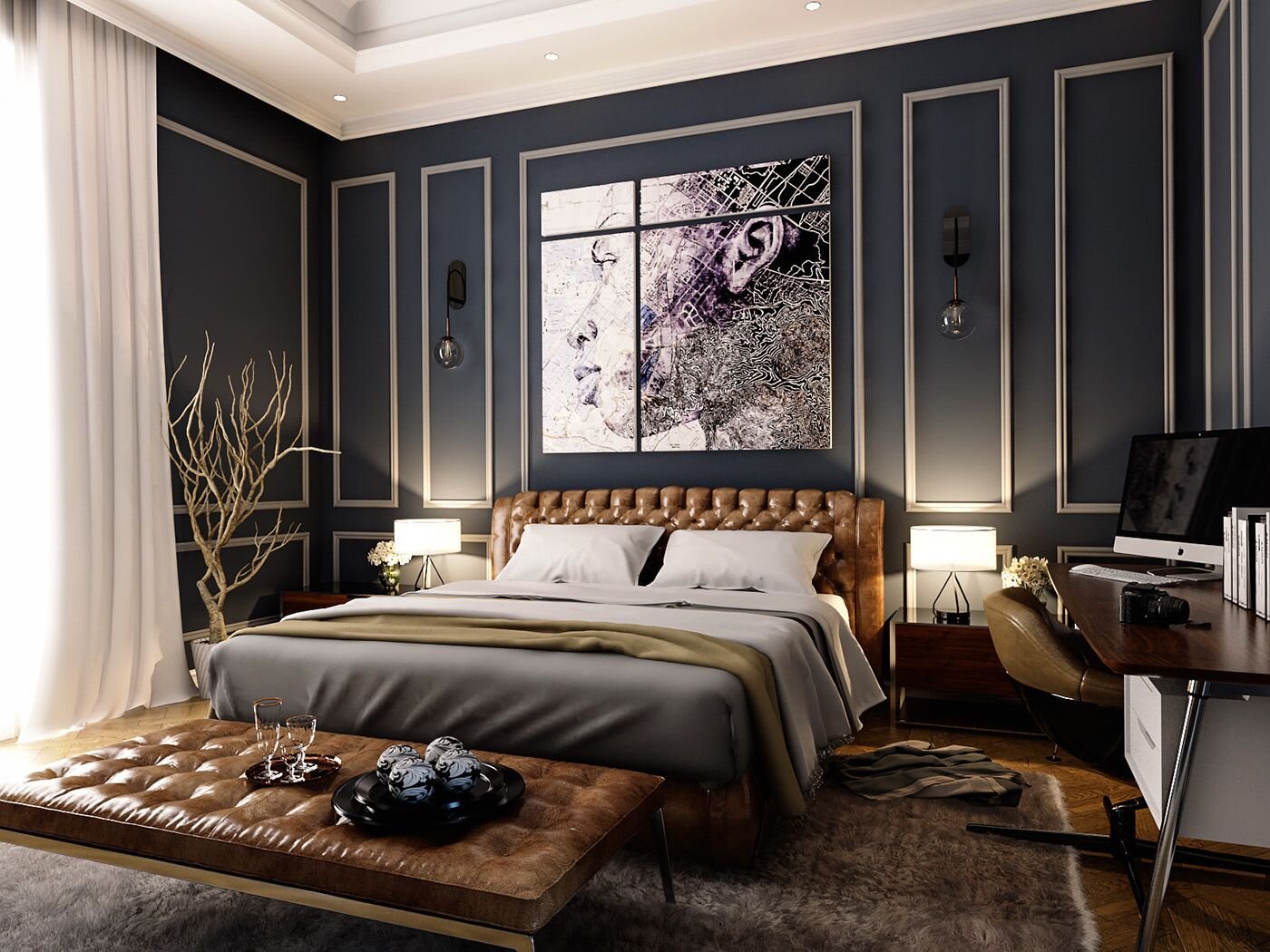 Một chiếc thảm đơn giản với màu sắc và hoa văn tối giản có thể tạo cảm giác ấm áp và thoải mái