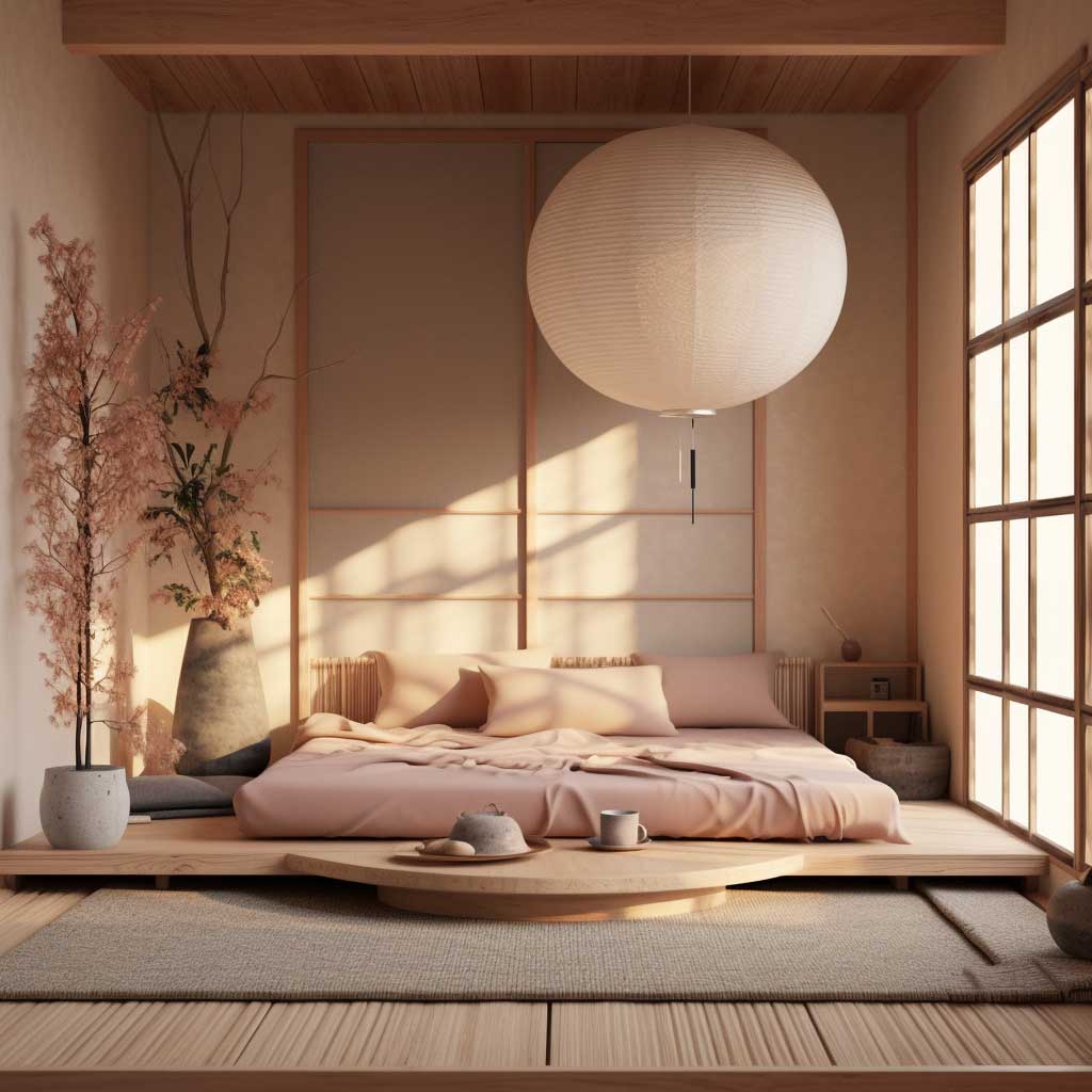 Sử dụng nội thất đơn giản, thường là gỗ tự nhiên, để tạo ra một okking.con tối giản