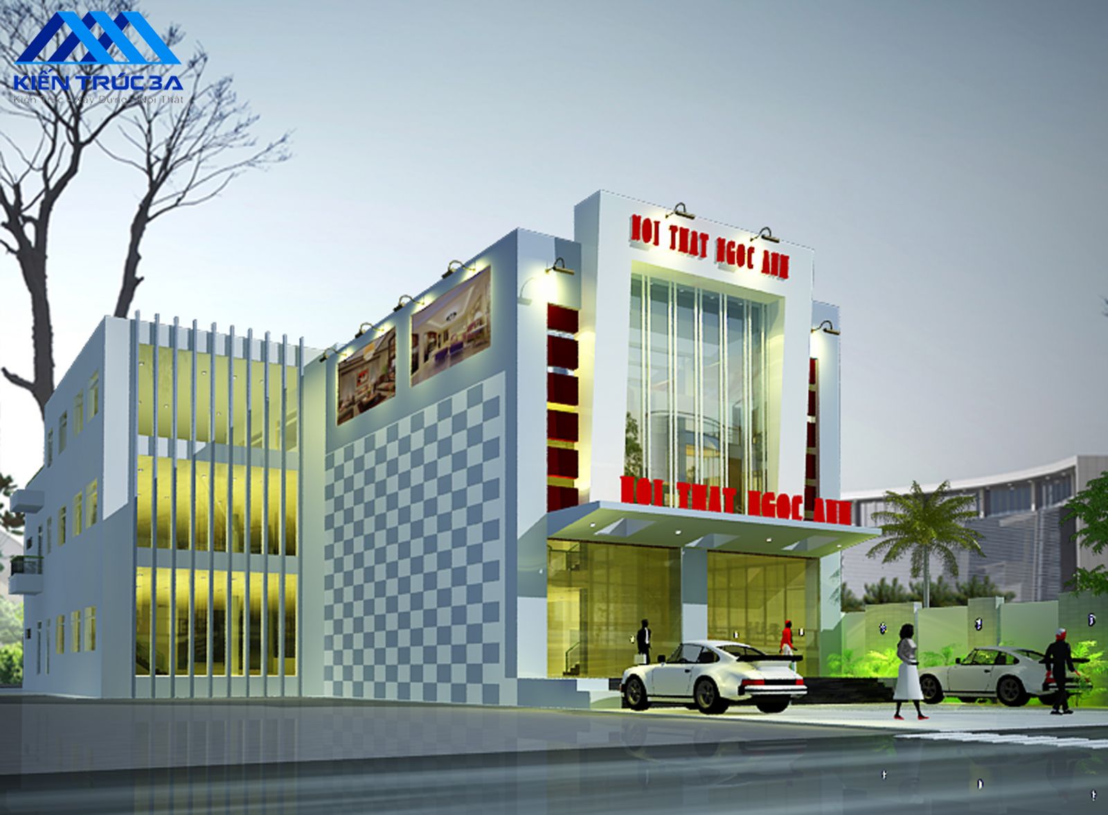 Showroom Ngọc Anh chủ yếu trưng bày các sản phẩm đồ nội thất nhà bếp, phòng khách, okking