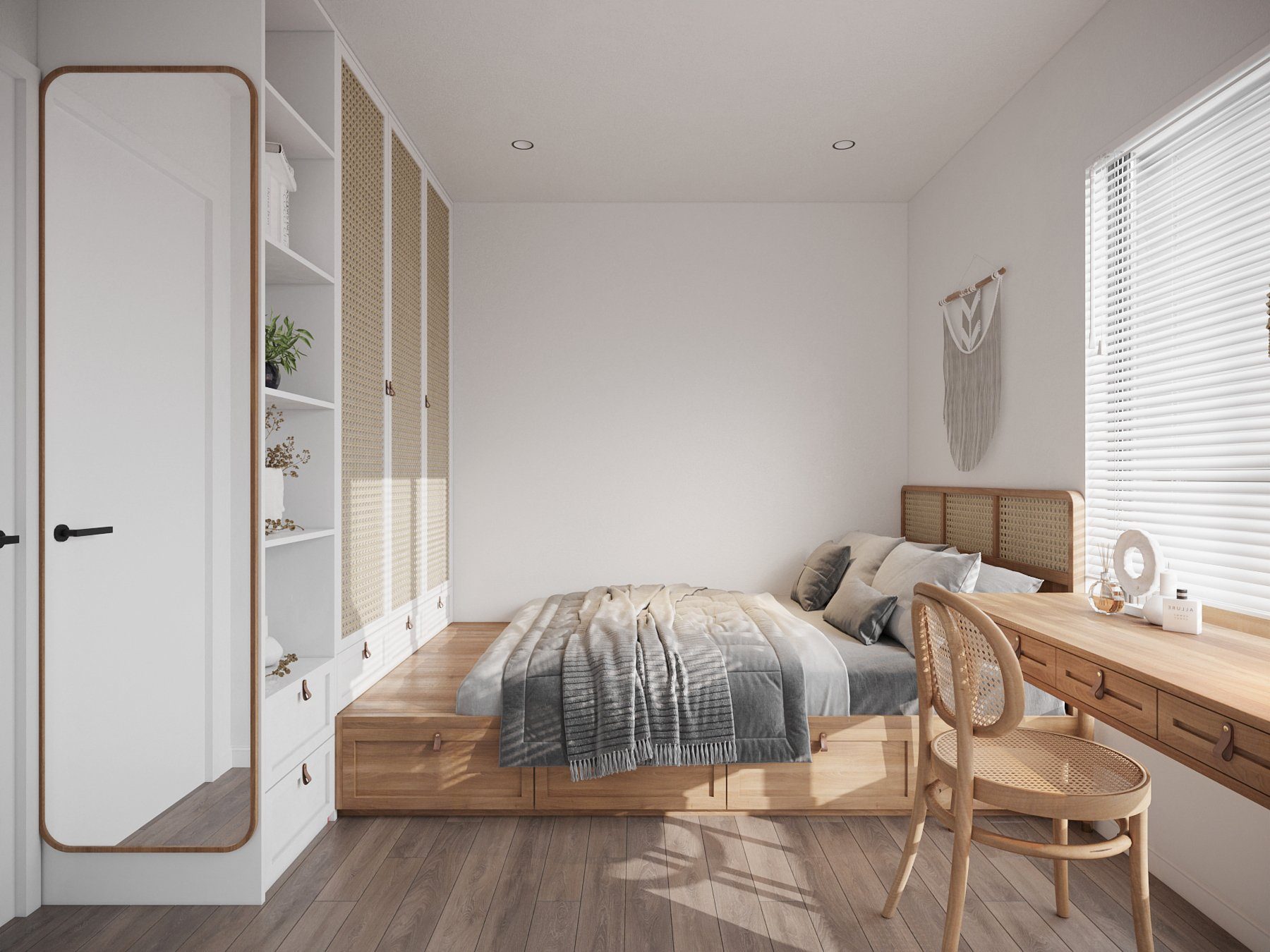 Chọn nhiều vật trang trí và nội thất bằng gỗ tự nhiên để gây ấn tượng với m.okking39 Rustic