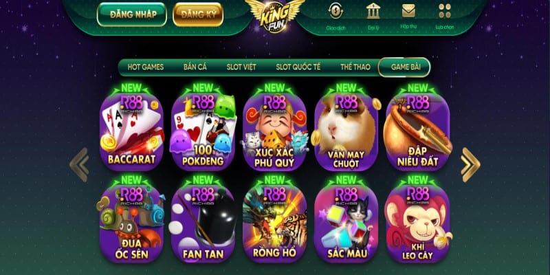 Game bài Kingfun - Thông tin giới thiệu 