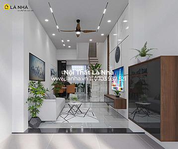 nhà có màu chủ đạo trắng tinh